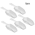 Мини-Ложка для льда, 5 дюймов, прозрачная, плотная, пластиковая, для сладостей, десертов, фуршета, для мороженого, белкового порошка, кухонные принадлежности, измерительные инструменты