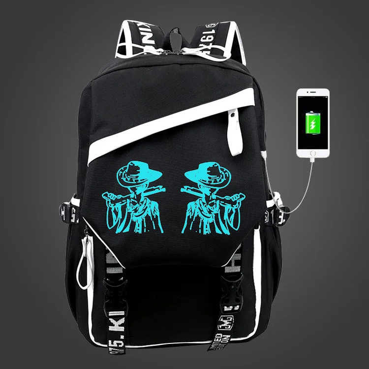 Новинка светящаяся школьная сумка для студентов рюкзак ноутбука аниме мальчиков