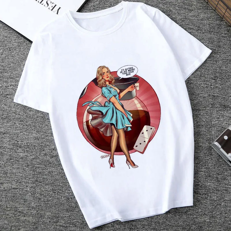 Футболка женская с коротким рукавом модная белая тонкая хипстерская рубашка