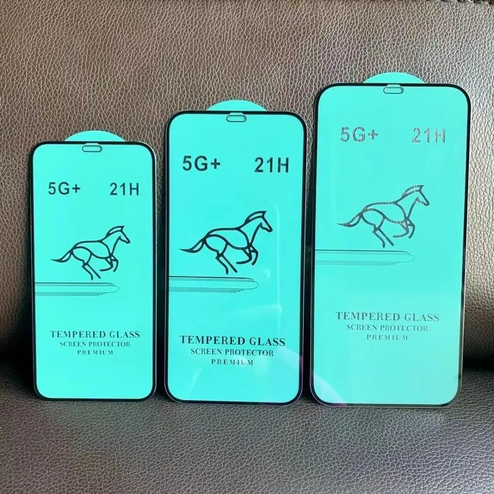 

10pcs Green Full Curved Full Glue Tempered Glass For iphone 12 5.4 inch Screen protector for iphone 12 pro max