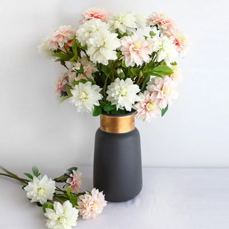 

Dahlia 2 simulation flowers fake flowers wholesale home decoration wedding decoration simulation flowers