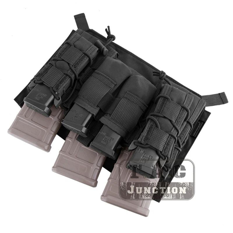 

Emerson Fast-Clip Adaptive Plate Carrier Front Panel Tactical LBX-4020G APC Vest Front Pack Attacker Panel W/ Magazine Pouch BK
