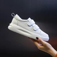 2020 women platform sneakers female genuine leather walking flats loafers for women white flat vacation shoes