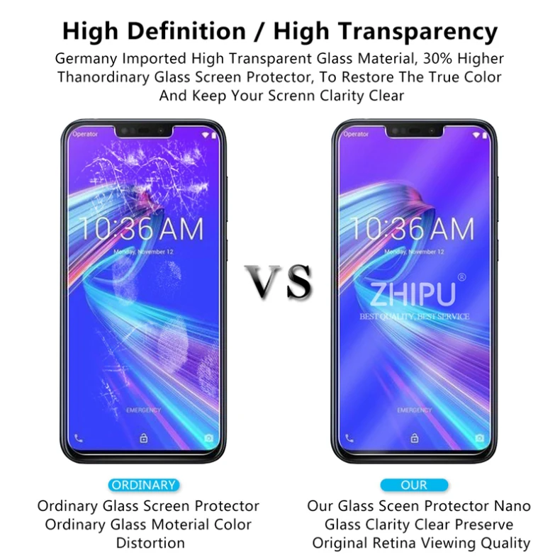 Закаленное стекло для Asus Zenfone Max M2 ZB633KL, Защитное стекло для экрана 2.5D 9 H, закаленное стекло для Asus Zenfone Max M2 ZB633KL