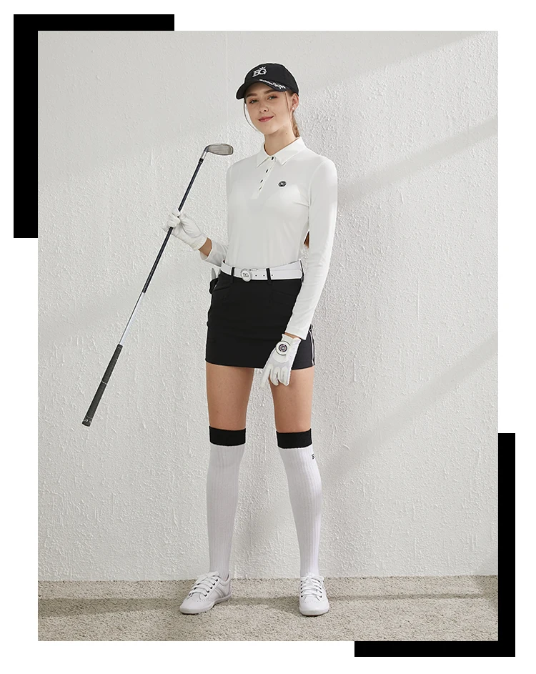 Blktee Гольф Женская рубашка для гольфа с длинными рукавами elatic рубашка BG-19068 женская одежда