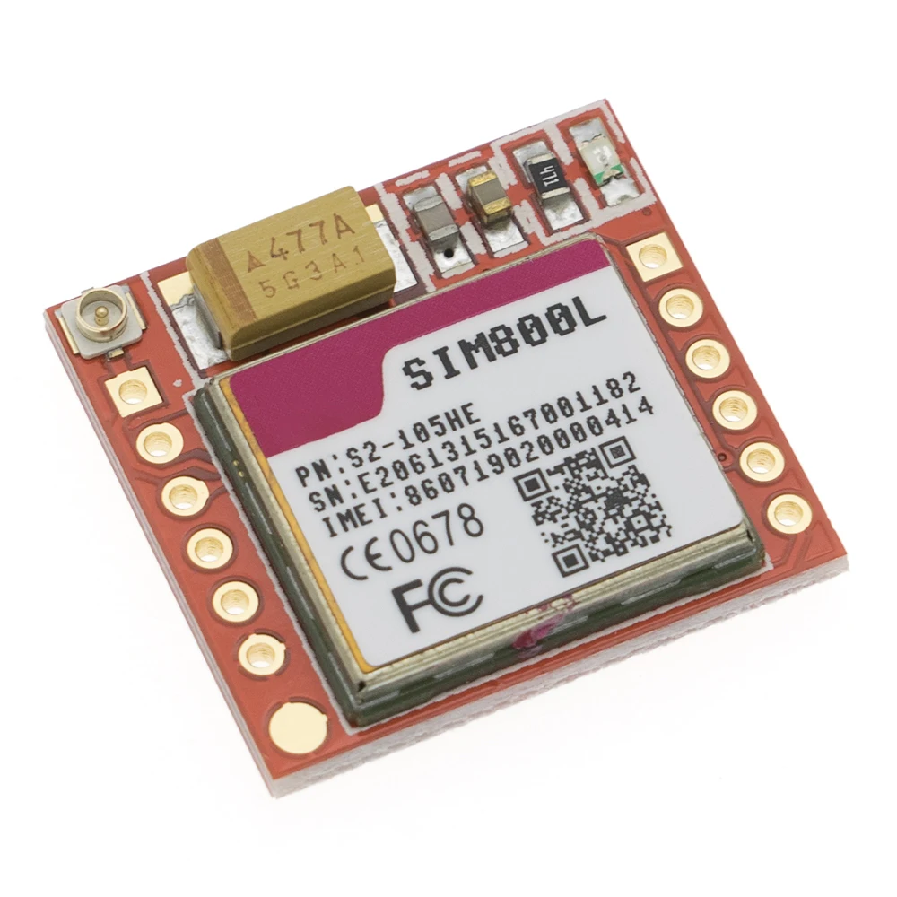 10 шт./лот самый маленький SIM800L GPRS GSM модуль MicroSIM карта Core плата четырехдиапазонный