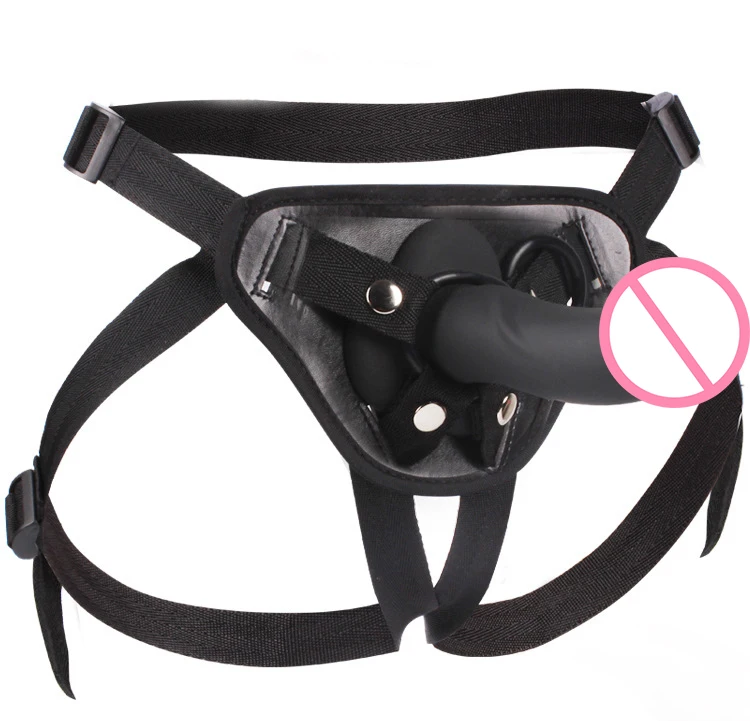 Женские носки силиконовый фаллоимитатор PU кожаный бондаж ролевая игра ремешок