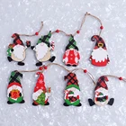 Новейшие новогодние 2022 деревянные рождественские украшения, Рождественская елка сделай сам, кулон в виде лося, Рождественское украшение для дома, Рождество 2021