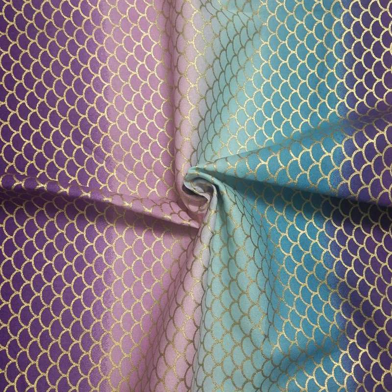 50x100 см крупная блестящая золотая штамповка яркие цвета хлопковая ткань с принтом