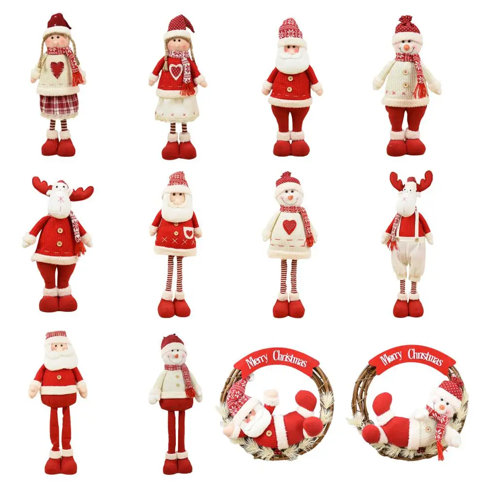 1/3 шт. Рождество куклы Санта Клаус снеговик олень кукла Рождественская елка