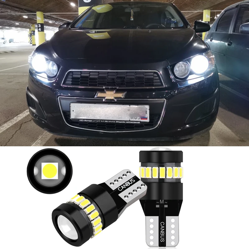 Автомобильный светодиодный светильник Canbus W5W 2 шт. лампа для номерного знака Chevrolet