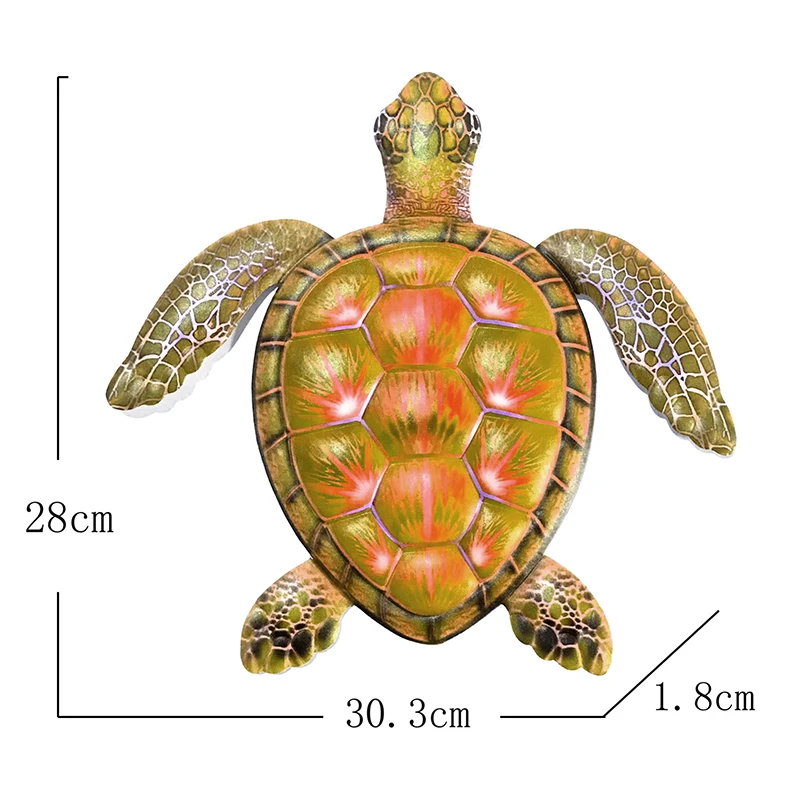 Черепаха настенная металлическая подвесная скульптура украшение для дома
