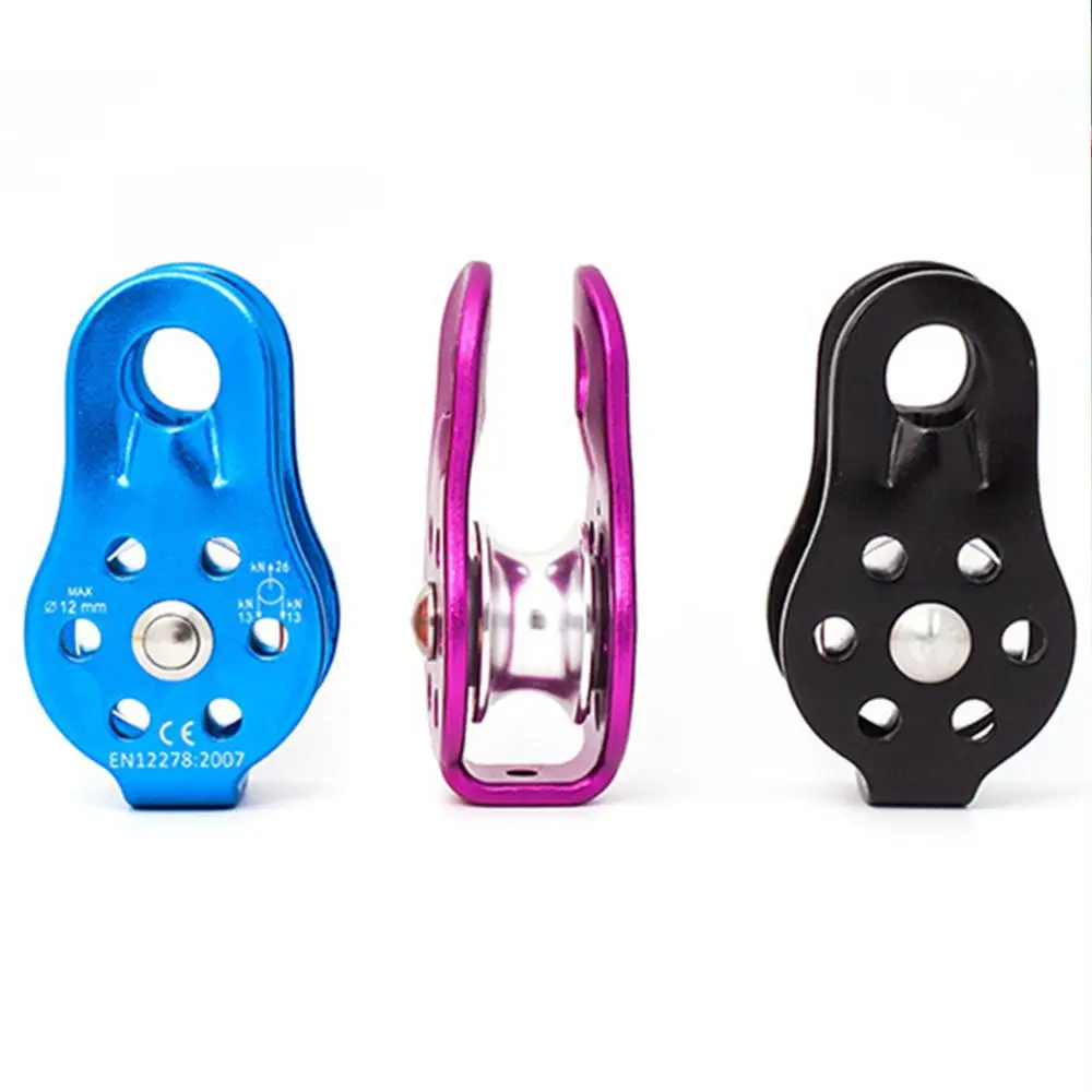 Шкив для скалолазания фиксированная боковая пластина одиночный шкив инструмент