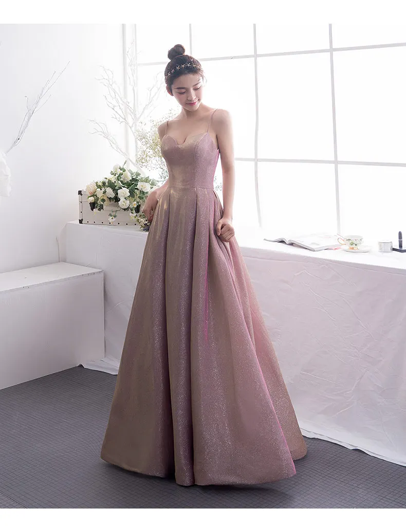 

Женское вечернее платье на бретельках Ensotek, градиентное платье контрастных цветов с блестками, деловое платье для выпускного вечера, 2020