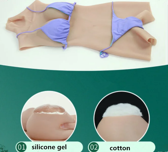 Short Version Silicone Breast Forms C Cup Boobs Whole Body Suits for Drag Queen Crossdresser Shemale Men Bodysuit Sexy Corset | Мужская