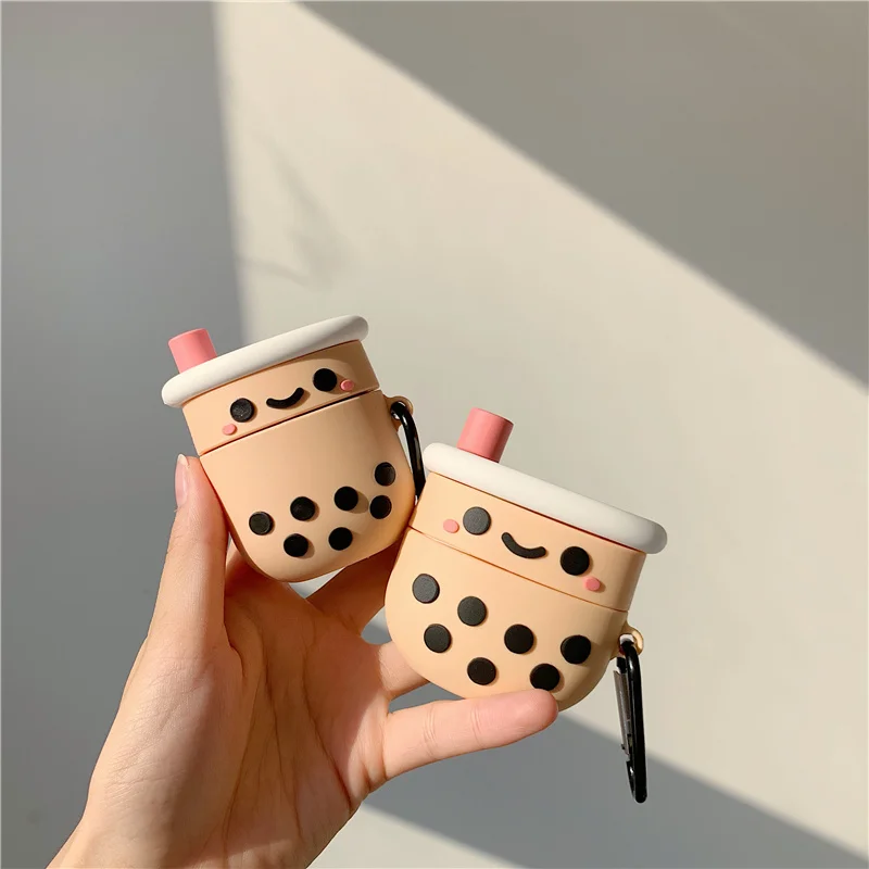 Силиконовый чехол Boba Tea для Apple Airpods 3/2/1 наушников Pro s Air Pod 3D | Электроника