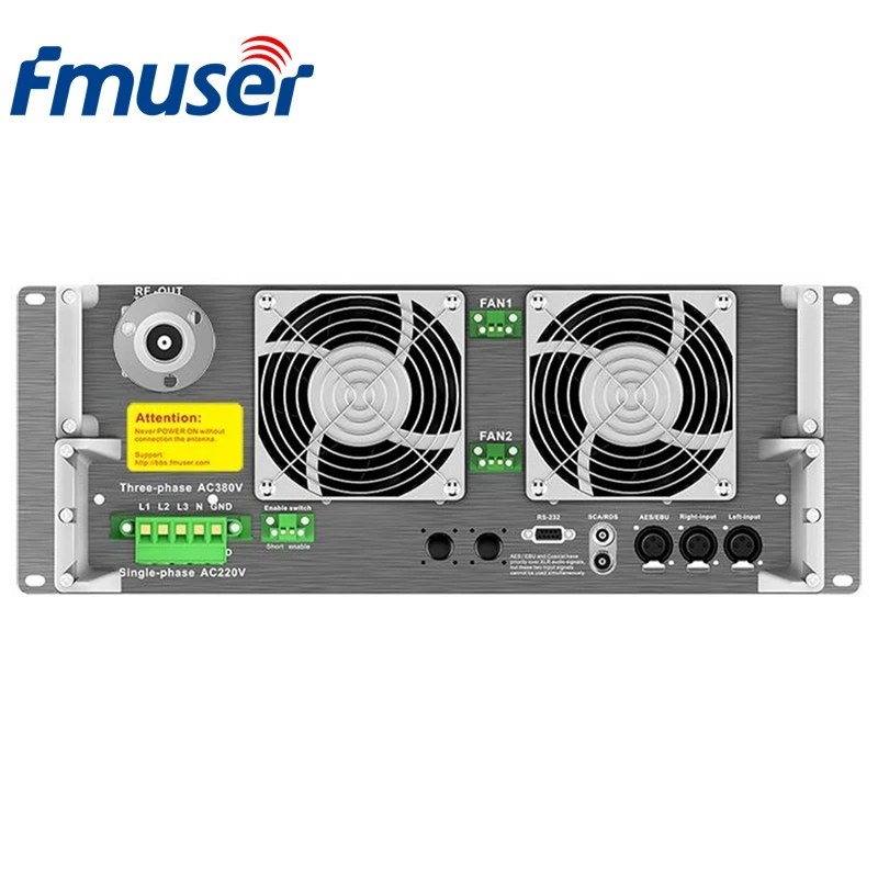 FMUSER FSN 5000T 5 кВт 5000 Вт fm радио передатчик + 4Bay дипольная FM антенна 80 м набор кабелей