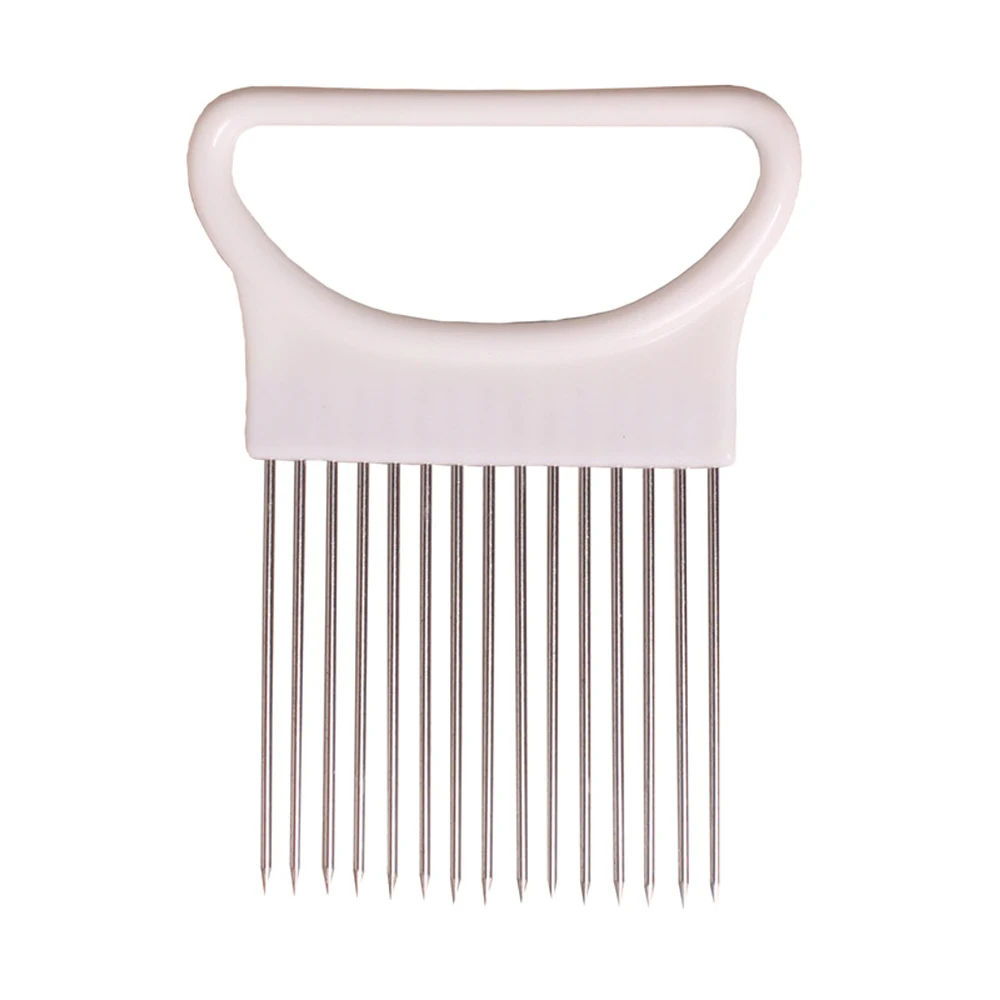 

Stainless Steel Onion Needle Fork Vegetable Fruit Slicer Tomato Cutter Cutting Holder Kitchen Accessorie Tool Cozinha A