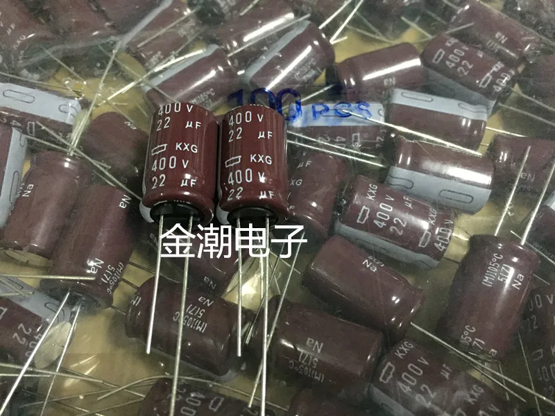 20 штук Новый NIPPON KXG 400V22UF 12 5x20 мм NCC электролитический конденсатор с алюминиевой