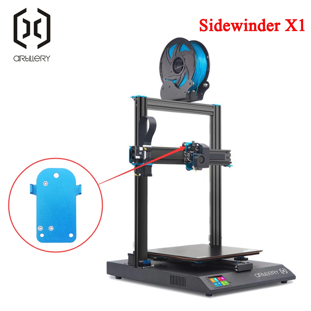 artillery 3d printer sidewinder x1 and genius x pulley latest extruder mounting plate free global shipping