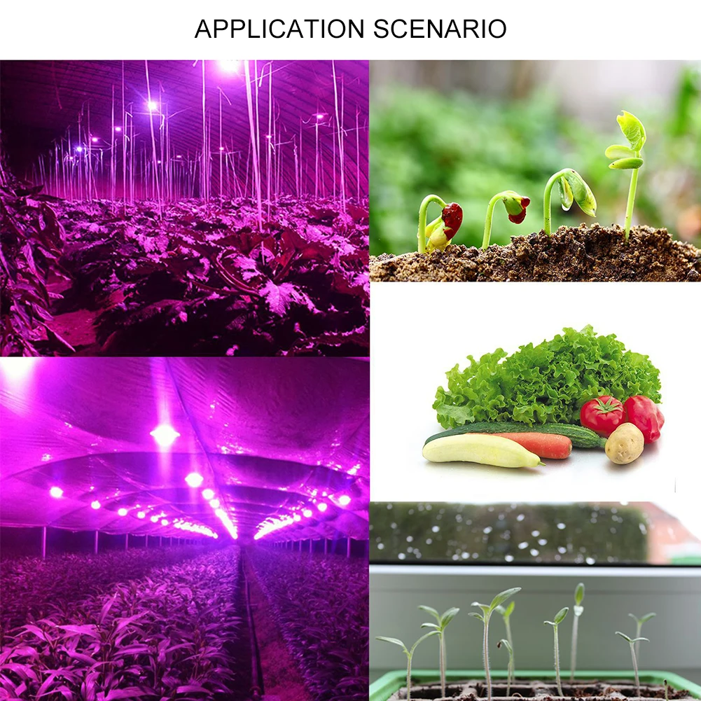 

LED Grow Light 220V 50W 100W Plant Waterproof Lamp LED Full Spectrum Phyto Lamp Greenhouse Hydroponic Plant Growth Lighting