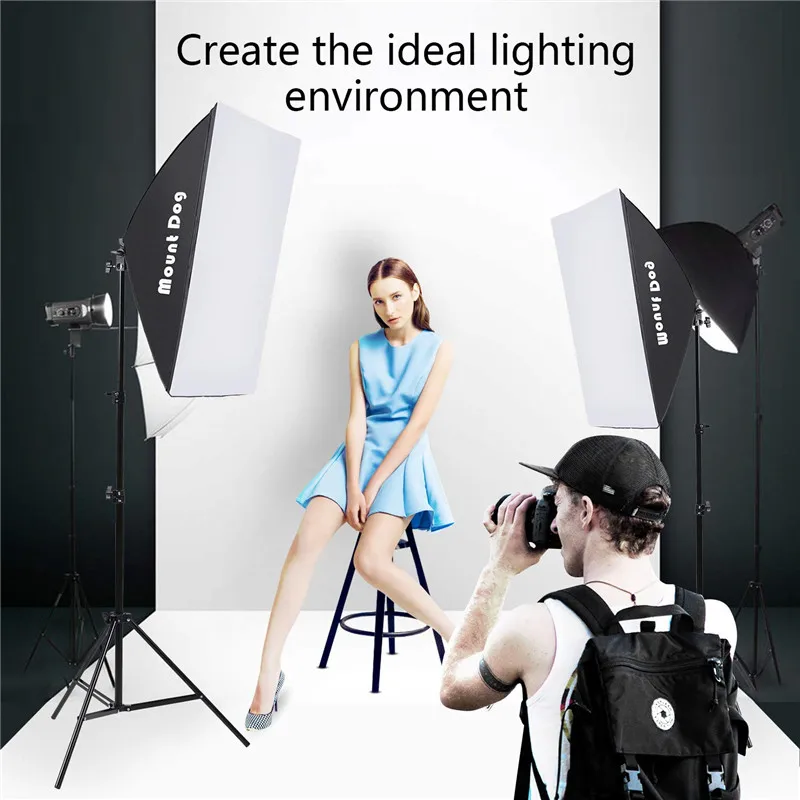 Осветительный комплект фотографии Непрерывный Softbox 20 дюймов x 28 профессиональное