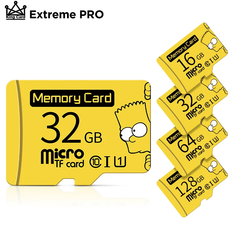Карта памяти Micro SD класс 10 256 ГБ 128 64 32 16 8 Гб |