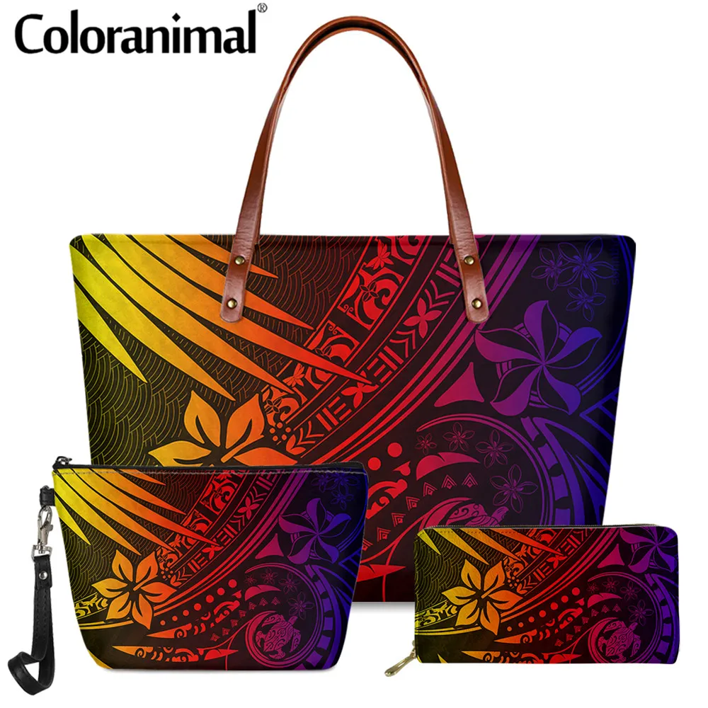 Модная женская сумка через плечо Coloranimal 3 шт./компл. кошелек и косметичка