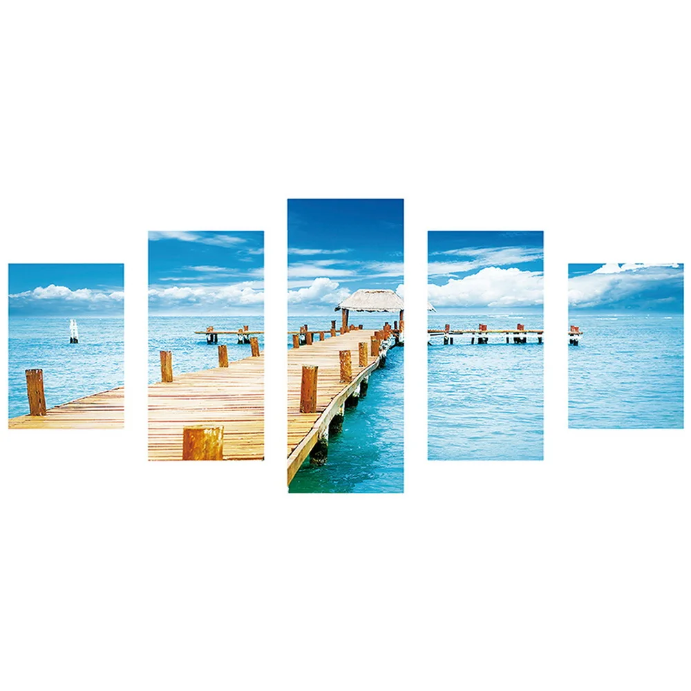 Алмазная 5D картина сделай сам рисование Мост по морю вышивка крестиком 3D украшение для дома