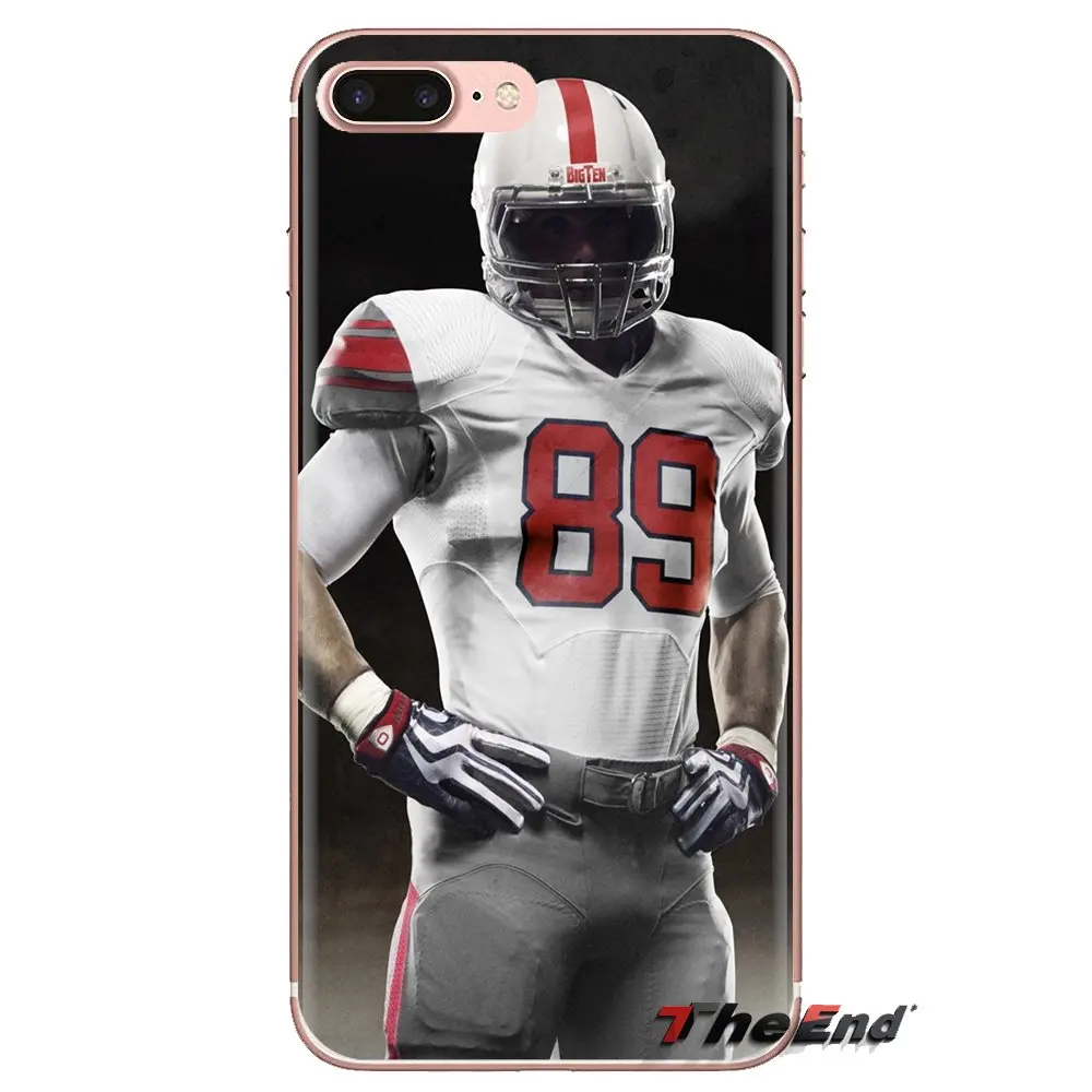 Американский футболист для samsung Galaxy S2 S3 S4 S5 мини S6 S7 край S8 S9 Plus Note 2 3 4 5 8 Coque Fundas Silicone