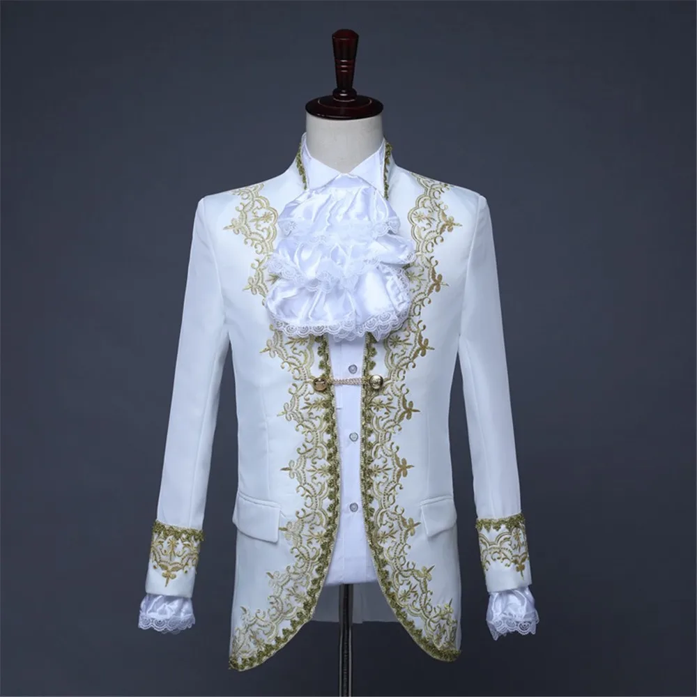 Костюм для косплея на Хэллоуин Свадебный костюм короля принца взрослых Мужская