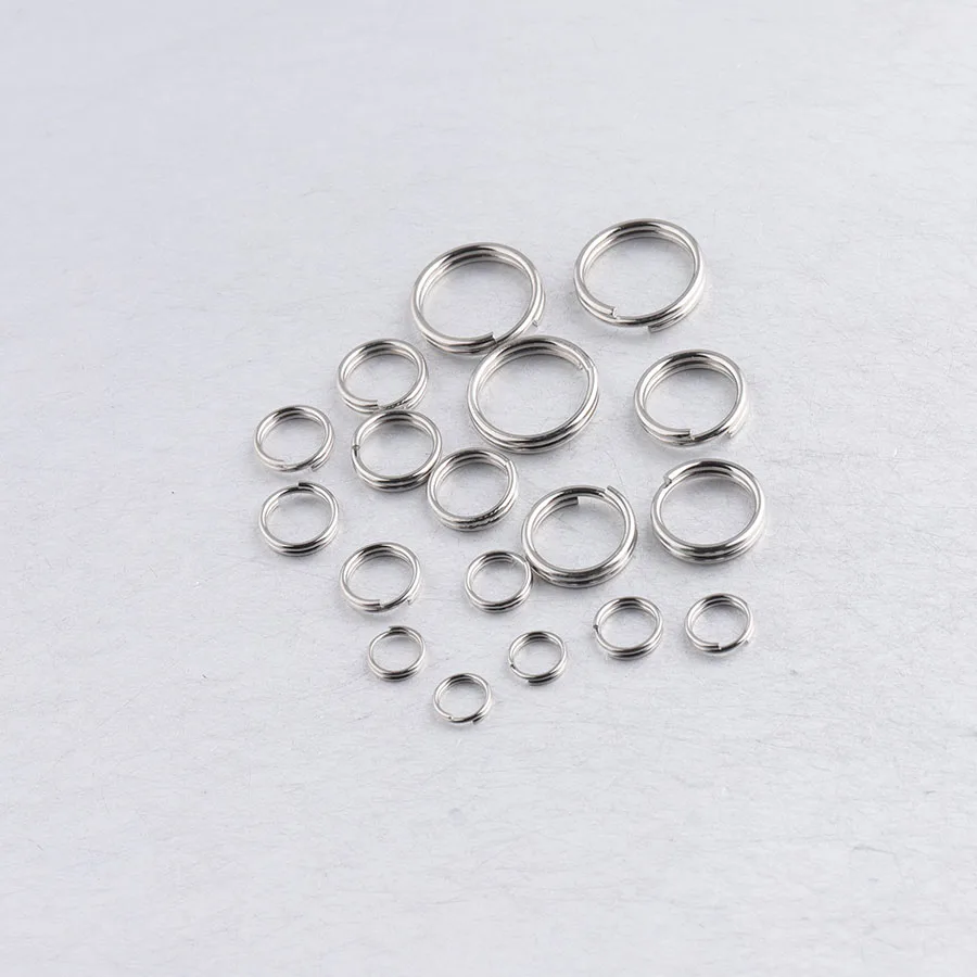 Fnixtar нержавеющая сталь двойные петли Открытые кольца прыжок сделай сам ювелирное