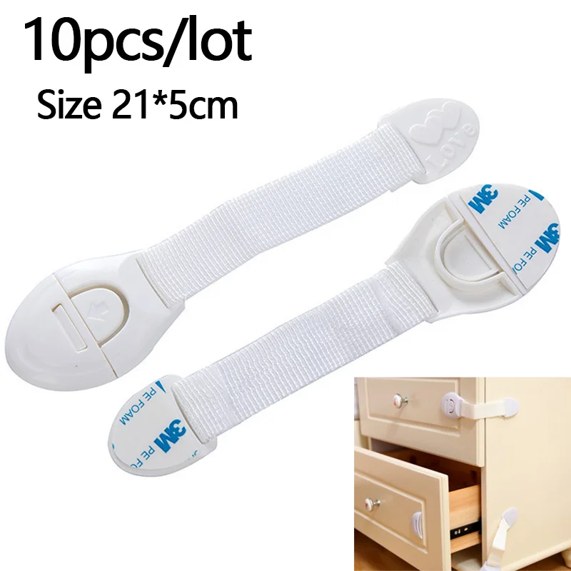 

10Pcs/Lot Child Lock Protection Of Children Locking Doors For Children's Safety Kids Safety Plastic Protection Safety Lock
