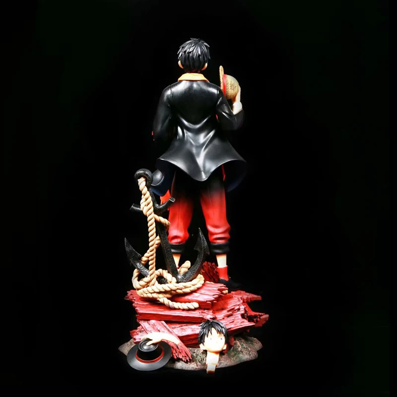 

37cm Japan Anime One Piece Monkey D. Luffy Action Figure PVC Chinese Style Tang Suit Collection Model Dolls Toys for Boys Gifts