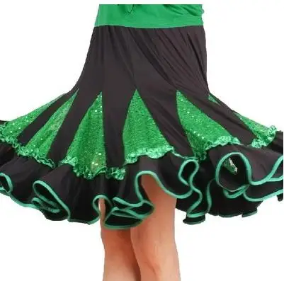 Новая юбка с эластичной резинкой на талии для взрослых одежда латинских танцев