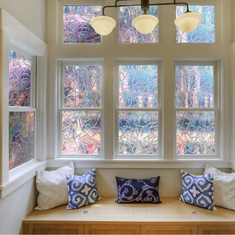 Лидер продаж матовая 3d пленка для окон из пвх 45x100 см водостойкая наклейка на