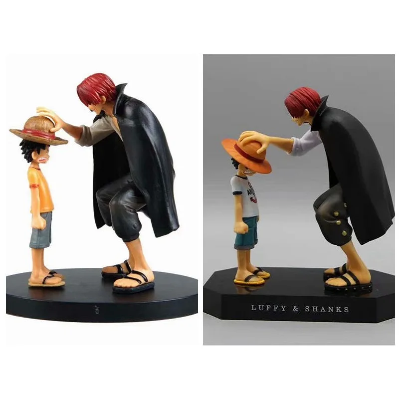 

Аниме One Piece детская соломенная шляпа обезьяна Д. Луффи и Шанкс красные волосы ПВХ фигурку куклы игрушки воспоминание Коллекция Модель