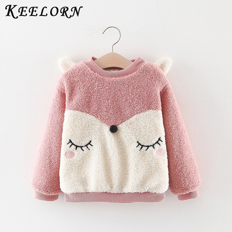 Keelorn/Новинка 2019 года зимний свитер для девочек одежда с длинными рукавами детский