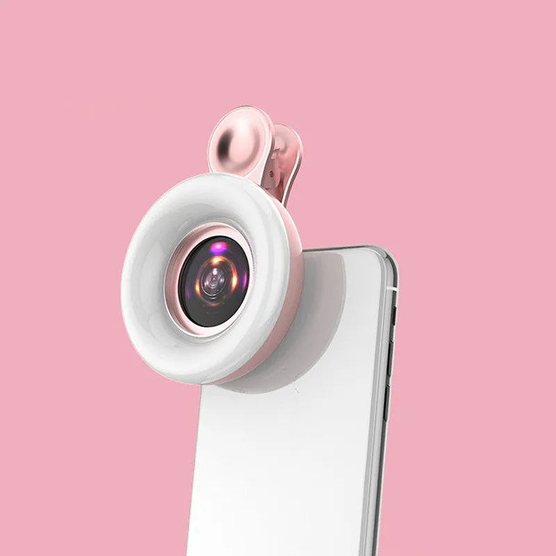 

Кольцевая вспышка для селфи, универсальная лампа с кольцом для макросъемки HD, 15X, для телефонов iPhone, Android