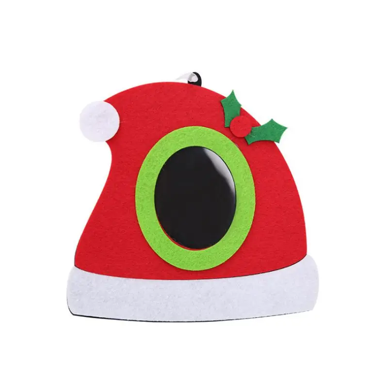 

THY- Non-woven Christmas Photo Frame Christmas Tree Decorations Festival Home Red Green Decor Interesting Home Supplies