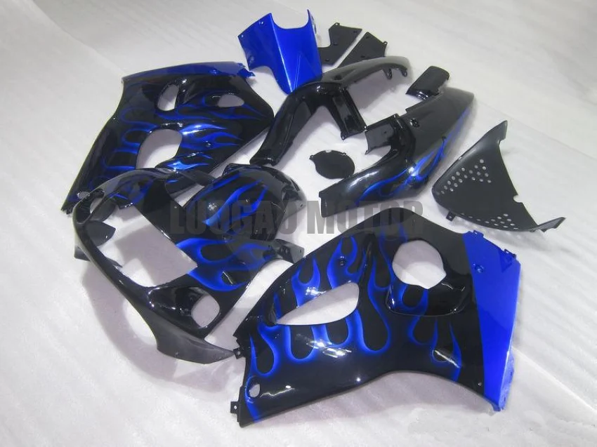 

Free Custom Bodywork motocycle fairings For SUZUKI GSXR600 Black Blue GSXR750 GSXR 600 750 1996 1997 1998 1999 2000 96-00