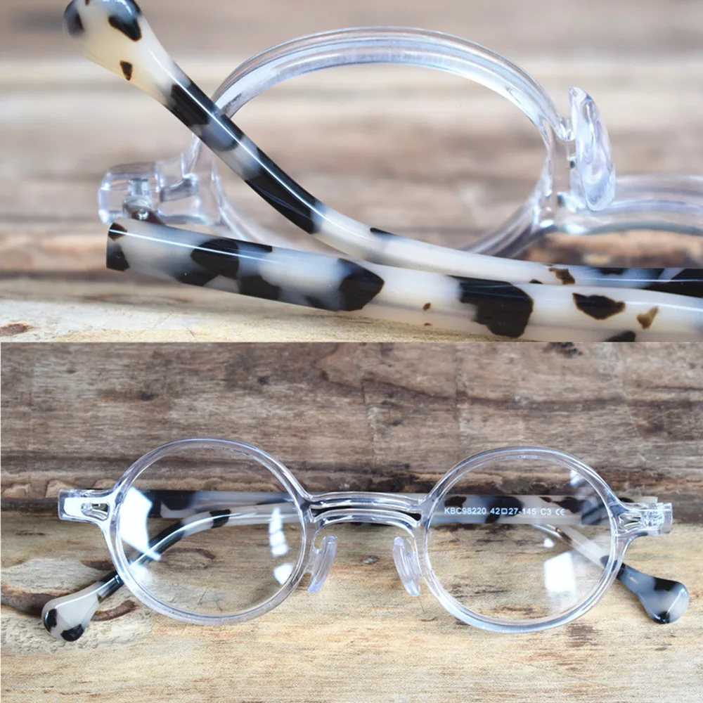 BETSION Vintage Small Round Glasses Eyeglass Frames Acetate Men Myopia Prescription Frame Personality Women | Аксессуары для