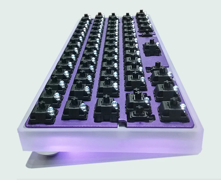 GH60 DIY Матовый Акриловый чехол с ЧПУ корпус с ЧПУ пластины PCBA стабилизаторы для 60% мини механическая клавиатура