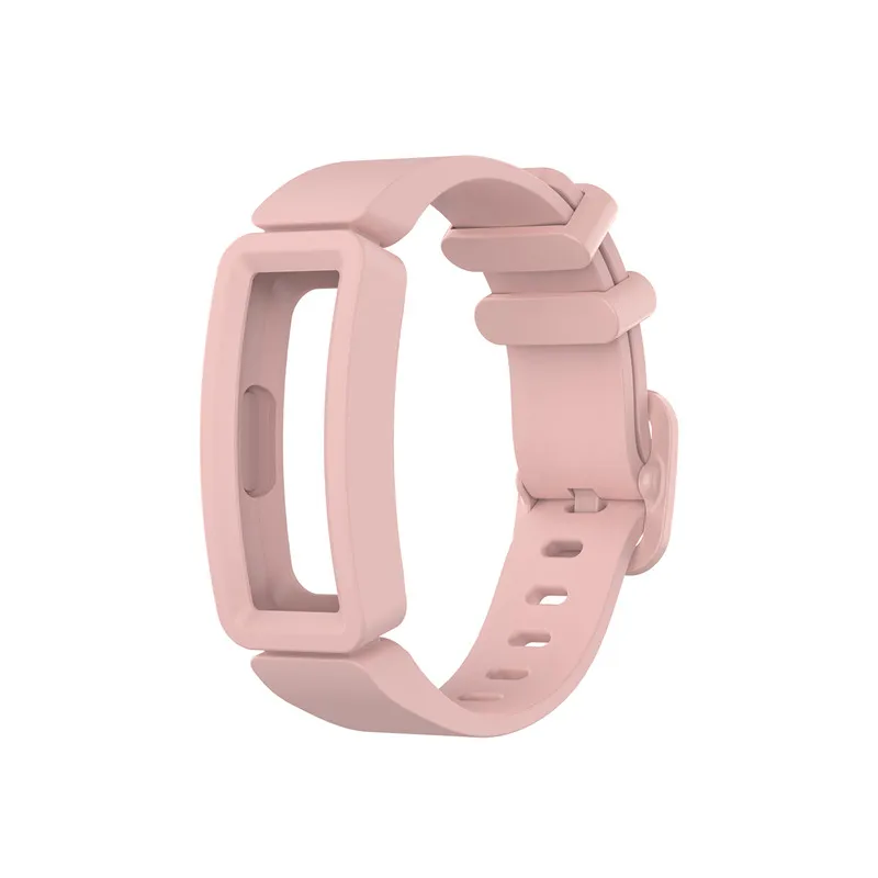 Pink Замена классический силиконовый ремешок Браслет для Fitbit ace 2 Дети часы ремешок для inspire/inspire огнеупорные часы - Цвет: Pink