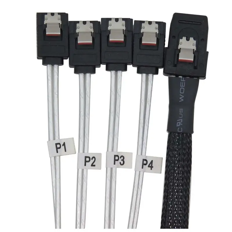 IG 1M Mini SAS SFF 8087 36 PIN to 4 SATA 7 P HD Splitter Breakout Cable|Кабели передачи данных| |