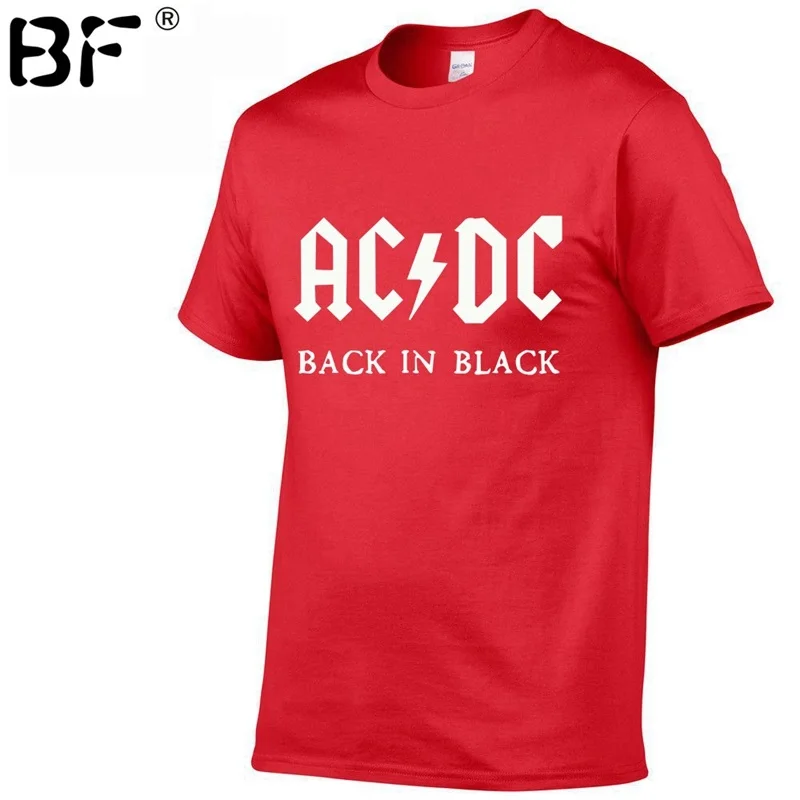 Группа ACDC Футболка мужская 2018 Лето 100% хлопок модный бренд Мужская футболка хип
