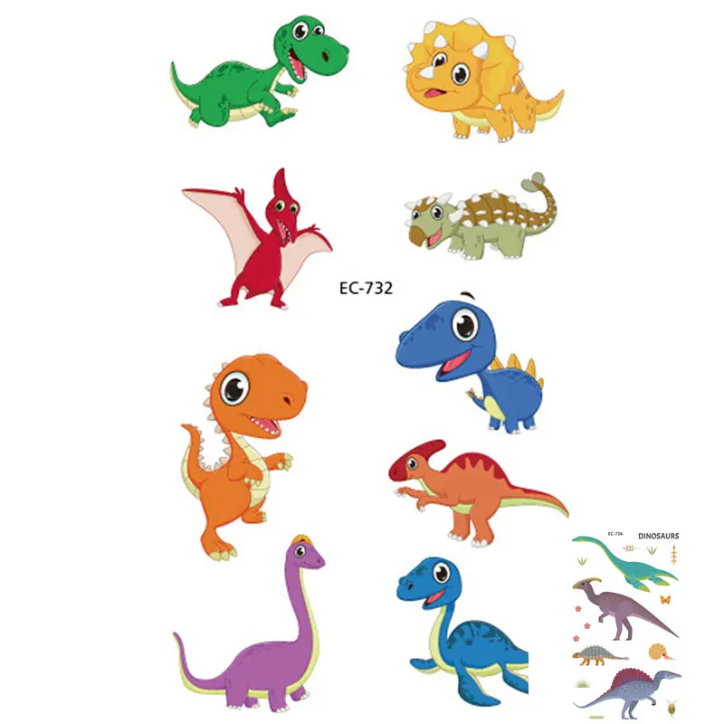 1 шт. милые наклейки для тату Детские Водонепроницаемые поддельные животные