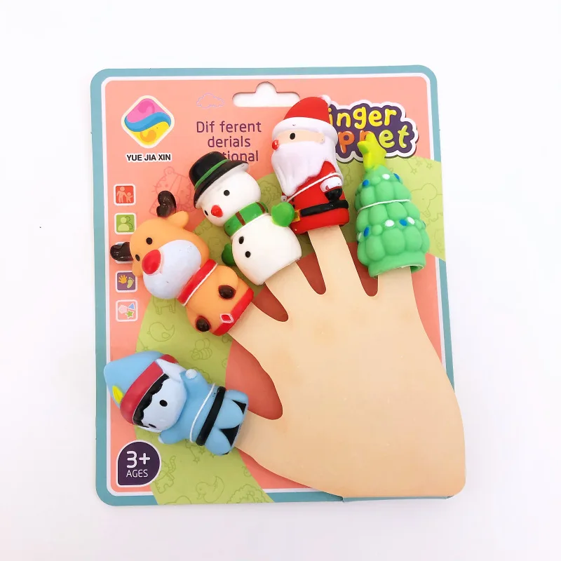 5 шт. в наборе пальчиковые игрушки Животные милые куклы реалистичные