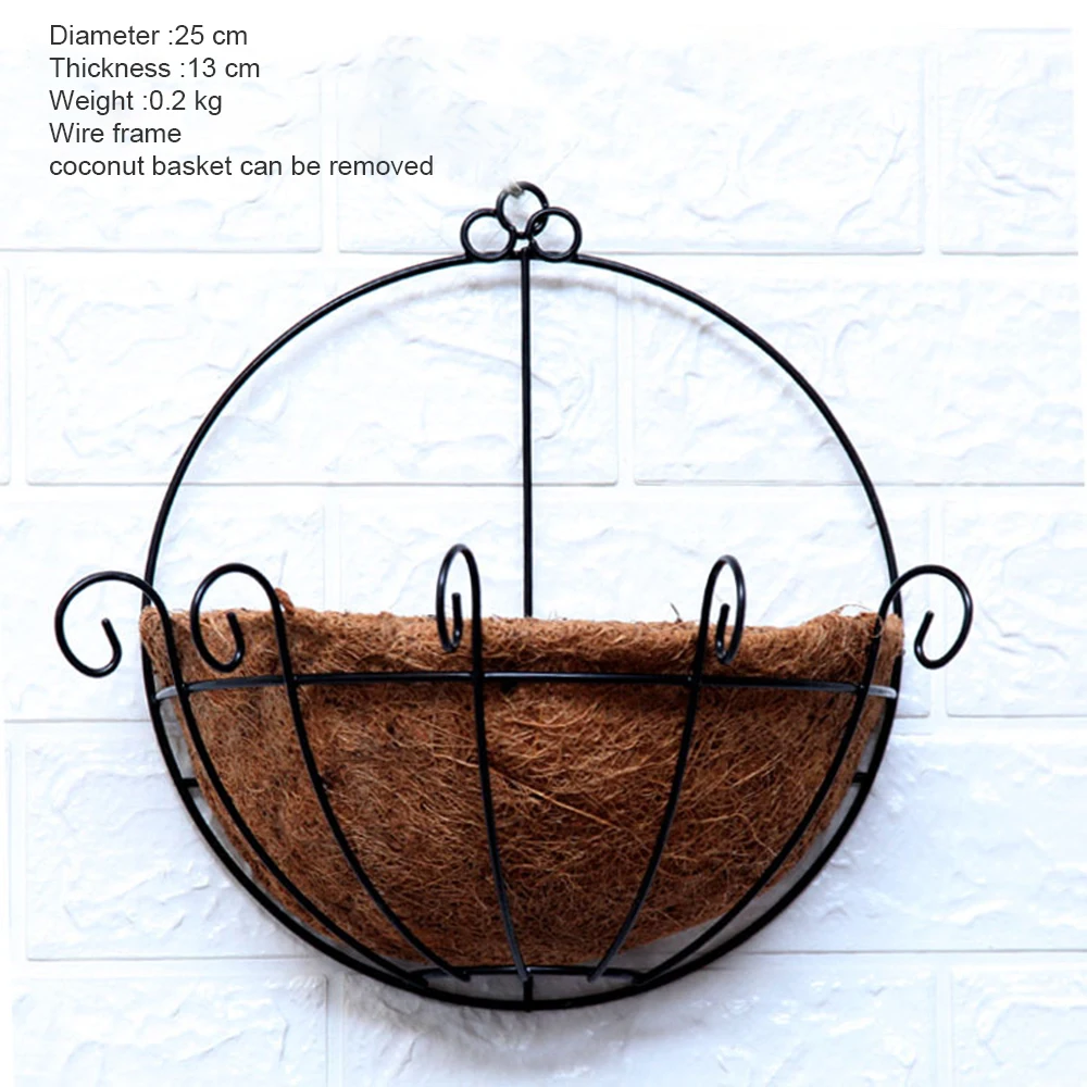 Половина веерной Цветочная стена декорация Кованое железо на стену из ротанга