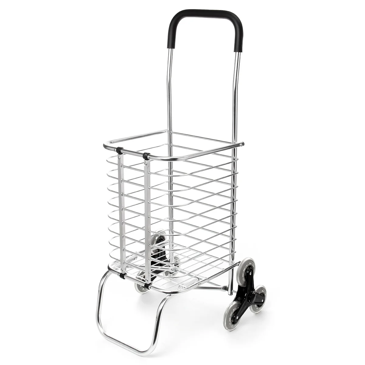 

6 Wheels Shopping Carts Trolley Aluminium Foldable Lage Trolleys Carts Folding Portable
